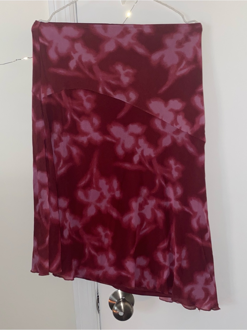 wild fable Burgundy Satin Slip Skirt